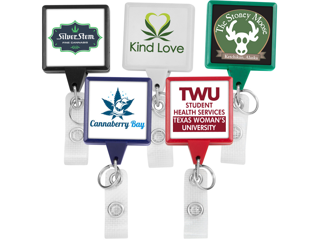 BHH55: Hemp JUMBO Square Badge Reel