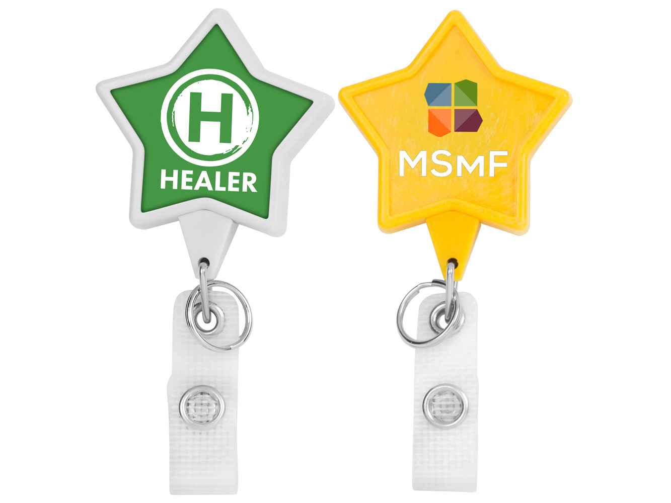 BHH86:  Hemp JUMBO Star Badge Reel