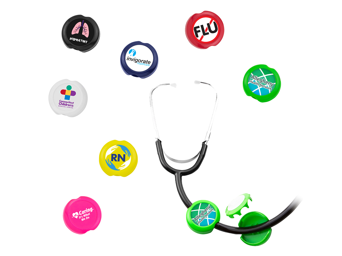 ST99: Anti-Microbial Saucer Stethoscope ID Tag