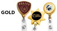 Gold Retractable Badge Reels