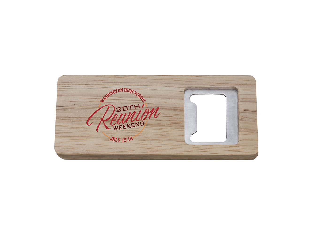 BTL8: Rectangle Wood Bottle Opener