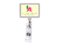 BHWS18: Wheat Straw JUMBO Rectangle Badge Reel