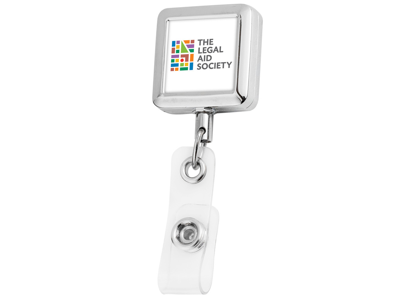 BH63:  Square Metal Badge Reel