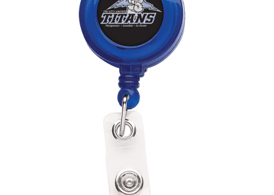 TBH7 Translucent Round Badge Reel -  Blue