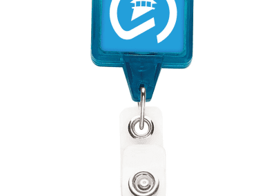 TBHS3 Translucent Square badge Reels -  Ice Blue