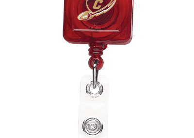 TBHS40 Translucent Square badge Reels - Red