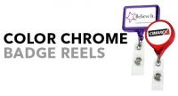 Color Chrome Retractable Badge Reels